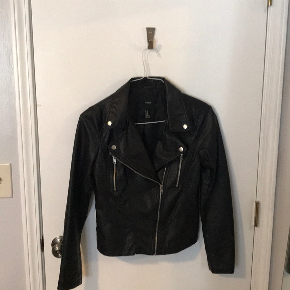 Fake lather jacket